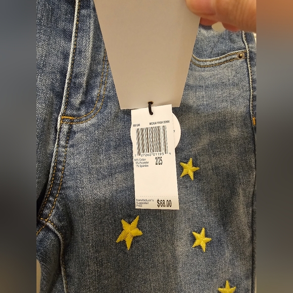 Star Embroidered Jeans 25 NWT - Picture 3 of 10